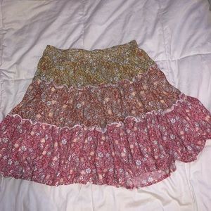 flowery skirt